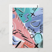 Pastel, retroflector briefkaart (Voorkant / Achterkant)