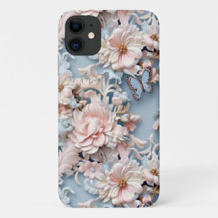 Pastel Rococo Floral iPhone 11 Hoesje