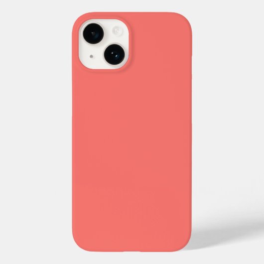 Pastel rode effen kleur Case-Mate iPhone case (Achterkant)