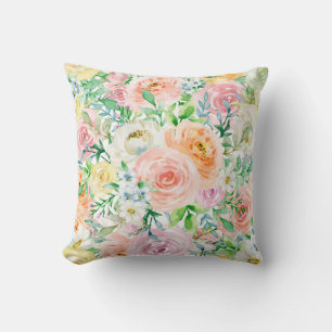 Pastel romantische tuin kussen