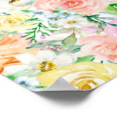 Pastel romantische tuin poster (Hoek)