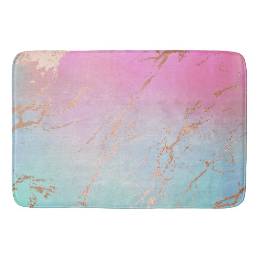 PASTEL ROOS GOLD MARBLE PATTERN BATTERN MAT (Voorkant)