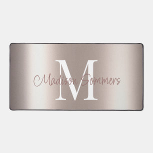 Pastel Roos Gouden Folie Gradiënt Bureaumat