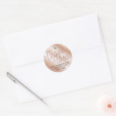 Pastel Roos Koraal Shimmery Sparkle Dank u Labels (Envelop)