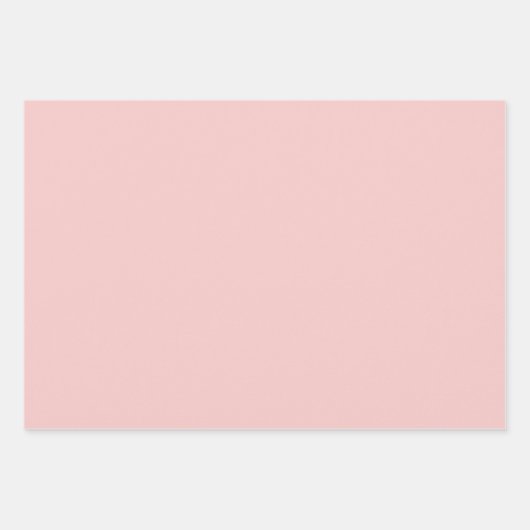 Pastel Roos kwarts effen kleur | Klassiek Elegant Inpakpapier Vel (Voorkant 2)