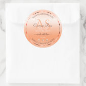 Pastel Roos Salmon Product Labels juwelen Monogram (Tas)