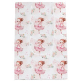 Pastel rose ballerine anniversaire sacs cadeaux (Dos)