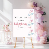 "Pastel Rose Butterfly Welcome