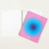 Pastel rose et bleu Radial Ombre Personnalisé (Devant avec enveloppe)