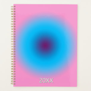 Pastel rose et bleu Radial Ombre Personnalisé