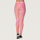 Pastel rose melange peint Leggings (Dos)