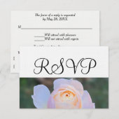 Pastel Rose Rose RSVP (Devant / Derrière)