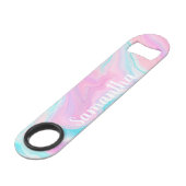 Pastel rose turquoise nom de marbre abstrait (Devant angulaire)