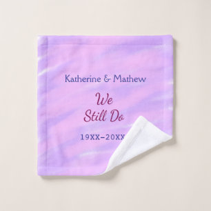 Pastel rose violet Vow renouvellement anniversaire