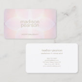 Pastel Roze Abstract Beauty Spa Visitekaartje (Voorkant / Achterkant)