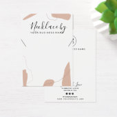 Pastel Roze Abstract Ketting Kaart (Bureau)