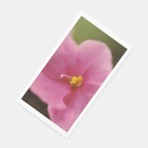 Pastel roze Afrikaanse Violet (Saintpaulia) Bloem Servet