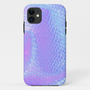 Pastel roze, aqua en lila zeemeermin geschaald iPhone 11 hoesje
