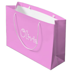 Pastel Roze Baby shower Gift Bag Groot Cadeauzakje