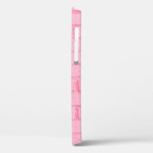 Pastel roze baksteen achtergrond wand textuur roze Case-Mate iPhone case (Achterkant / Links)