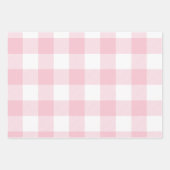 Pastel Roze Blauw en Paars Pasen Gingham Multi Inpakpapier Vel (Voorkant)