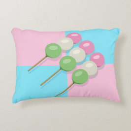 Pastel Roze Blauw Geruit Dango Accent Kussen