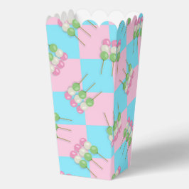 Pastel Roze Blauw Geruit Dango Favoriete Doos Bedankdoosjes