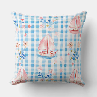 PASTEL ROZE BLAUW WIT NAUTISCH THEMA KUSSEN