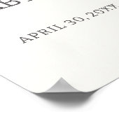 Pastel Roze Blauwe Lente Baby in Bloom Baby shower Poster (Hoek)