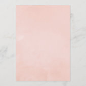 Pastel Roze Bloemige Koppel Feest Kaart (Achterkant)
