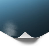 Pastel Roze & Blue Gradient Indigo Roos Ombre Perfect Poster (Hoek)