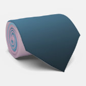 Pastel Roze & Blue Gradient Indigo Roos Ombre Stropdas (Opgerold)