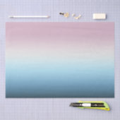 Pastel Roze & Blue Gradient Indigo Roos Ombre Tissuepapier (Craft)