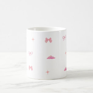 Pastel Roze Bogen & Wolken Esthetische Mok