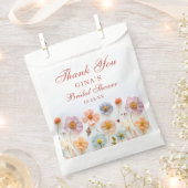 Pastel Roze Boheemse Wilde Bloem Bruiloft Feest Bedankzakje (Geknipt)