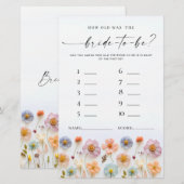 Pastel Roze Boho Wildflowers Vrijgezellenfeest Gam (Voorkant / Achterkant)