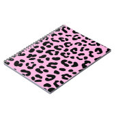Pastel Roze Cheetah Print Notitieboek (Linkerzijde)