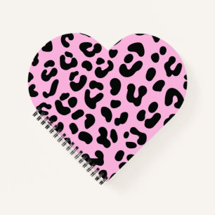 Pastel Roze Cheetah Print Notitieboek