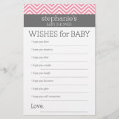 Pastel Roze Chevrons-Baby - Vertoningsspel (Voorkant)