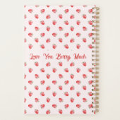 Pastel Roze Coquette Aardbei gepersonaliseerd Planner (Achterkant)