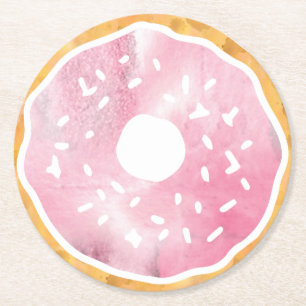 Pastel Roze Donut Onderzetters