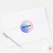 Pastel Roze Dripping Glitter Body Butter Labels (Envelop)