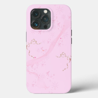 Pastel Roze & Dubbele Helix Dromerige Telefoonhoes iPhone 13 Pro Hoesje