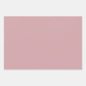 Pastel Roze en Blauwe Kersthuizen en Rendieren Inpakpapier Vel (Voorkant 3)