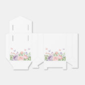 Pastel Roze en Paarse Bloemvlinder Bedankdoosjes (Uitgevouwen)