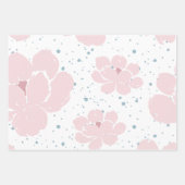 Pastel Roze en Wit Patroon Inpakpapier Vel (Voorkant 3)