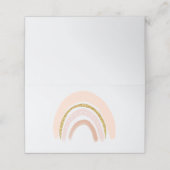 Pastel Roze & Faux Glitter Regenboog Boho (Buitenkant ongevouwen)