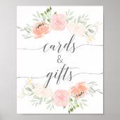 Pastel Roze Geschenken en Kaarten Bord Poster (Voorkant)