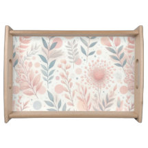 Pastel roze gestippelde bloemen bladeren bloemig b