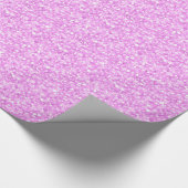 Pastel roze glitter en sparkles cadeaupapier (Hoek)